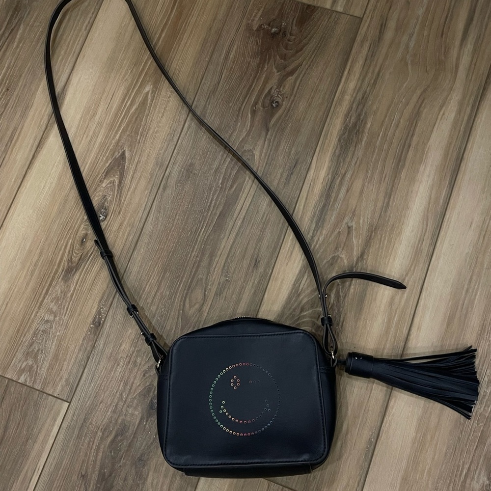 Anya hindmarch navy smile bag